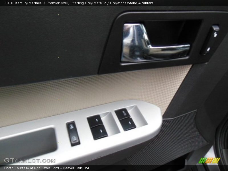Sterling Grey Metallic / Greystone/Stone Alcantara 2010 Mercury Mariner I4 Premier 4WD