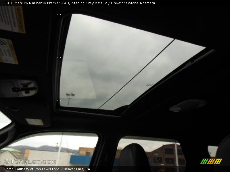 Sterling Grey Metallic / Greystone/Stone Alcantara 2010 Mercury Mariner I4 Premier 4WD