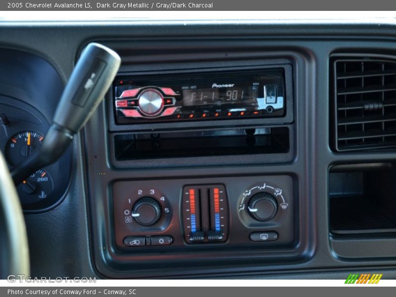 Dark Gray Metallic / Gray/Dark Charcoal 2005 Chevrolet Avalanche LS