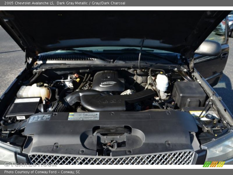 Dark Gray Metallic / Gray/Dark Charcoal 2005 Chevrolet Avalanche LS