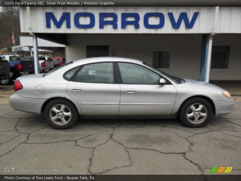 Silver Frost Metallic / Medium Graphite 2003 Ford Taurus SES