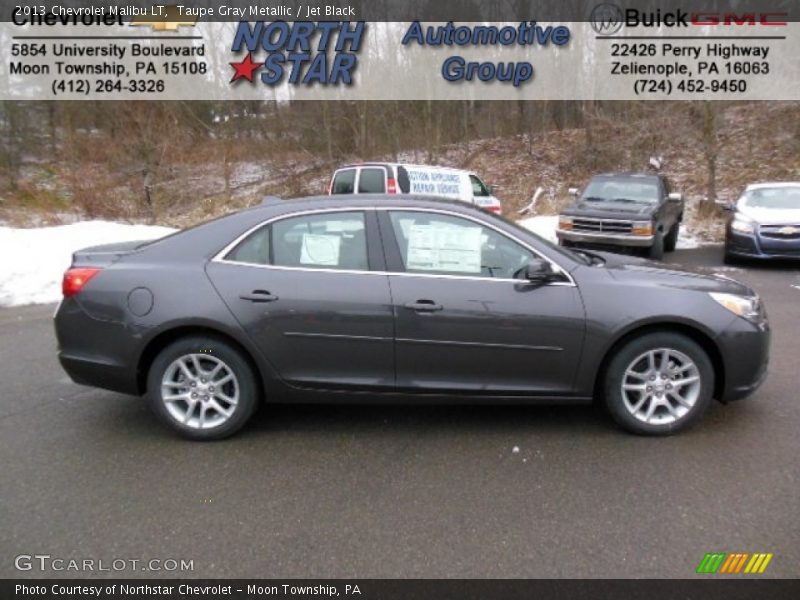 Taupe Gray Metallic / Jet Black 2013 Chevrolet Malibu LT