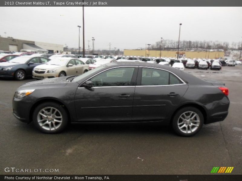 Taupe Gray Metallic / Jet Black 2013 Chevrolet Malibu LT