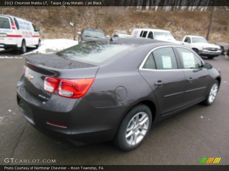 Taupe Gray Metallic / Jet Black 2013 Chevrolet Malibu LT