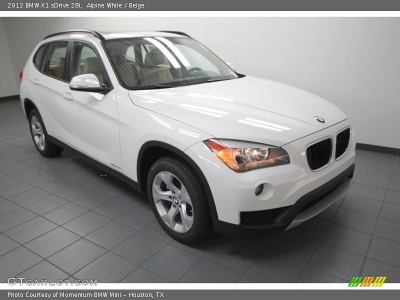 Alpine White / Beige 2013 BMW X1 sDrive 28i
