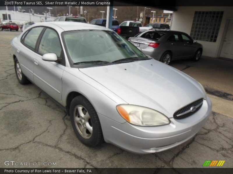 Silver Frost Metallic / Medium Graphite 2003 Ford Taurus SES