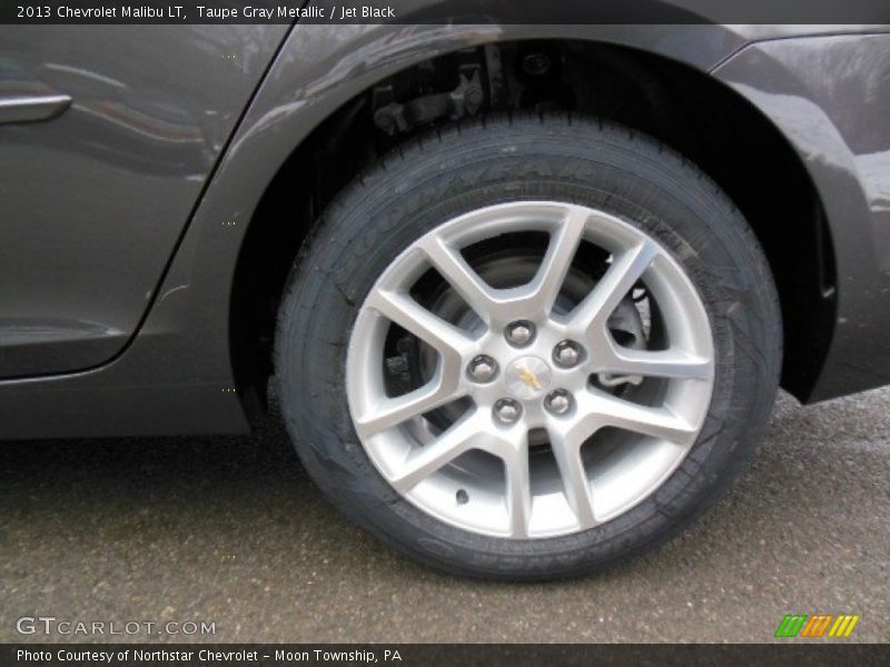 Taupe Gray Metallic / Jet Black 2013 Chevrolet Malibu LT