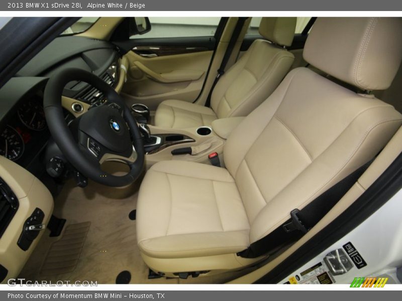 Alpine White / Beige 2013 BMW X1 sDrive 28i