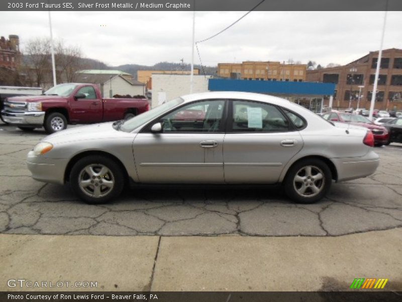 Silver Frost Metallic / Medium Graphite 2003 Ford Taurus SES