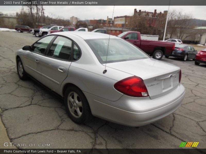 Silver Frost Metallic / Medium Graphite 2003 Ford Taurus SES