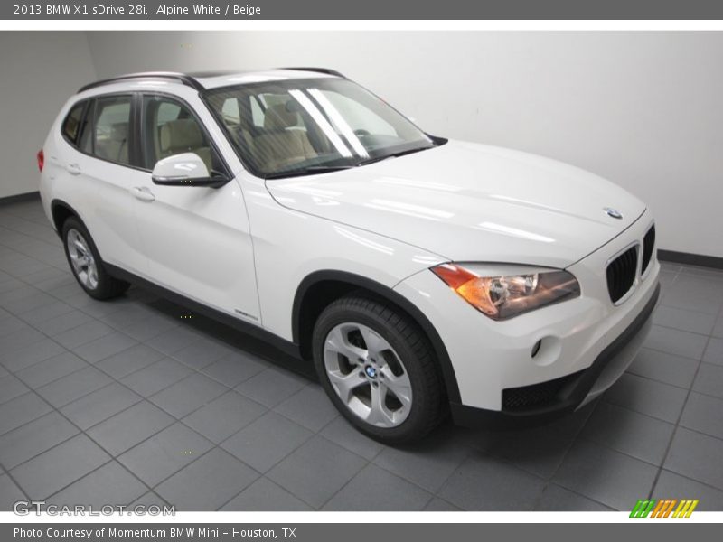 Alpine White / Beige 2013 BMW X1 sDrive 28i