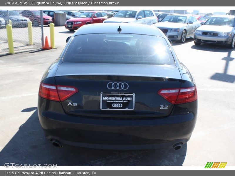 Brilliant Black / Cinnamon Brown 2009 Audi A5 3.2 quattro Coupe
