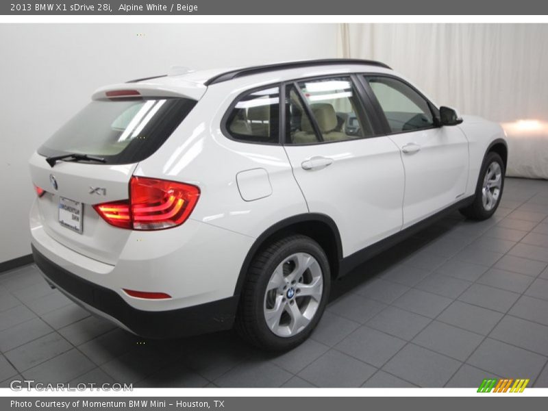 Alpine White / Beige 2013 BMW X1 sDrive 28i