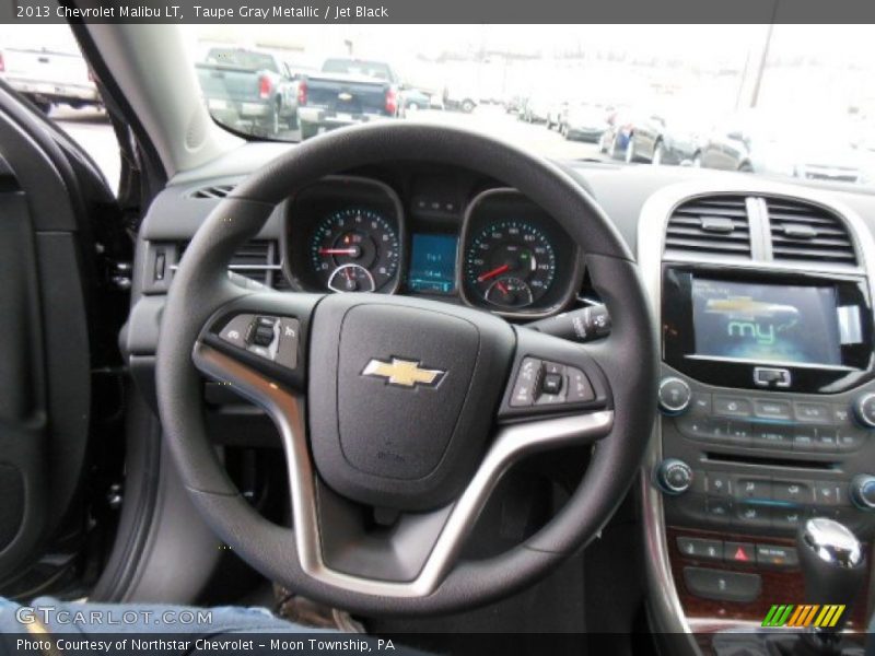 Taupe Gray Metallic / Jet Black 2013 Chevrolet Malibu LT