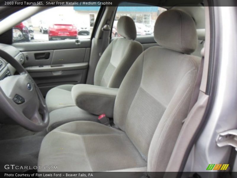 Silver Frost Metallic / Medium Graphite 2003 Ford Taurus SES