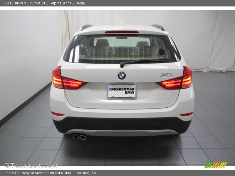 Alpine White / Beige 2013 BMW X1 sDrive 28i