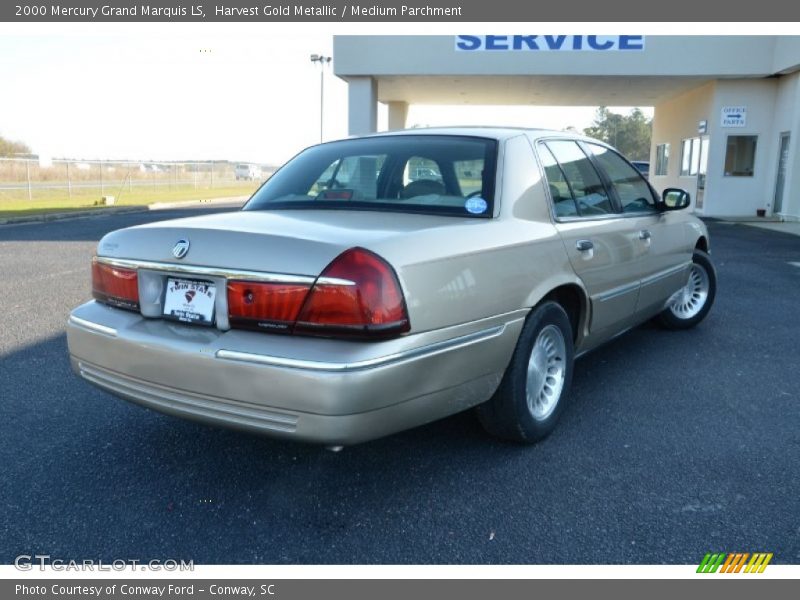 Harvest Gold Metallic / Medium Parchment 2000 Mercury Grand Marquis LS