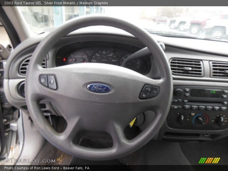 Silver Frost Metallic / Medium Graphite 2003 Ford Taurus SES
