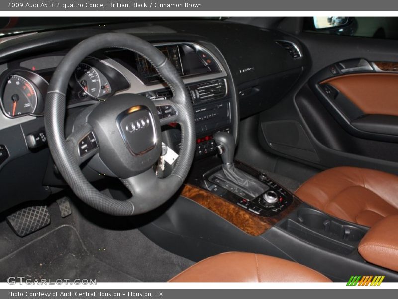 Brilliant Black / Cinnamon Brown 2009 Audi A5 3.2 quattro Coupe
