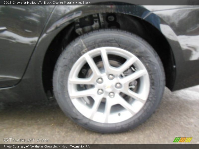 Black Granite Metallic / Jet Black 2013 Chevrolet Malibu LT