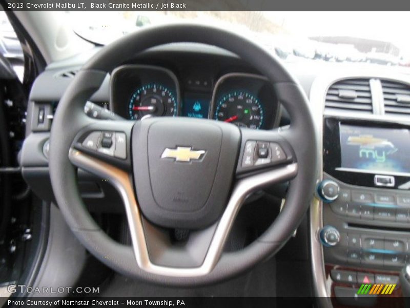Black Granite Metallic / Jet Black 2013 Chevrolet Malibu LT