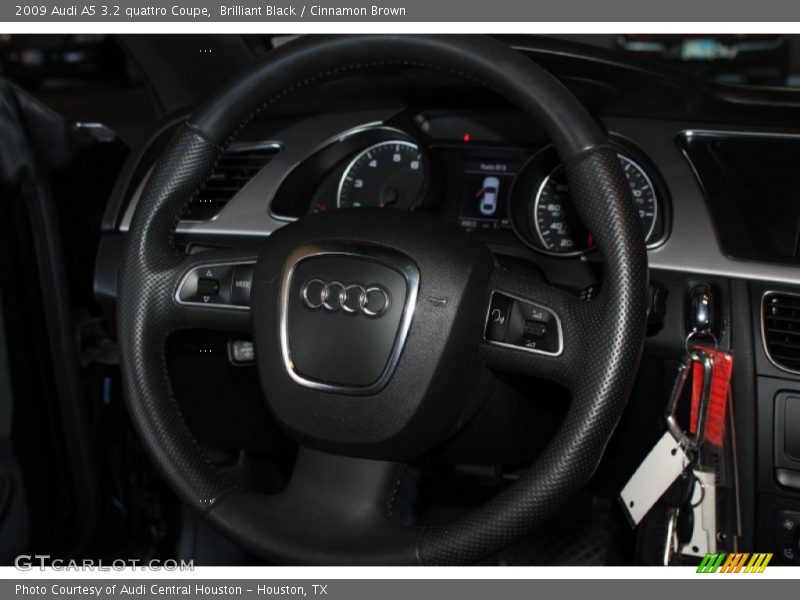 Brilliant Black / Cinnamon Brown 2009 Audi A5 3.2 quattro Coupe