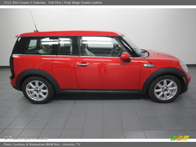 Chili Red / Polar Beige Gravity Leather 2013 Mini Cooper S Clubman