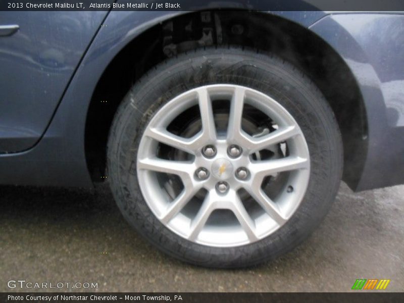 Atlantis Blue Metallic / Jet Black 2013 Chevrolet Malibu LT