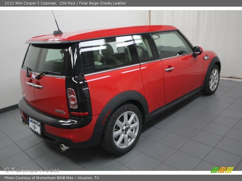 Chili Red / Polar Beige Gravity Leather 2013 Mini Cooper S Clubman