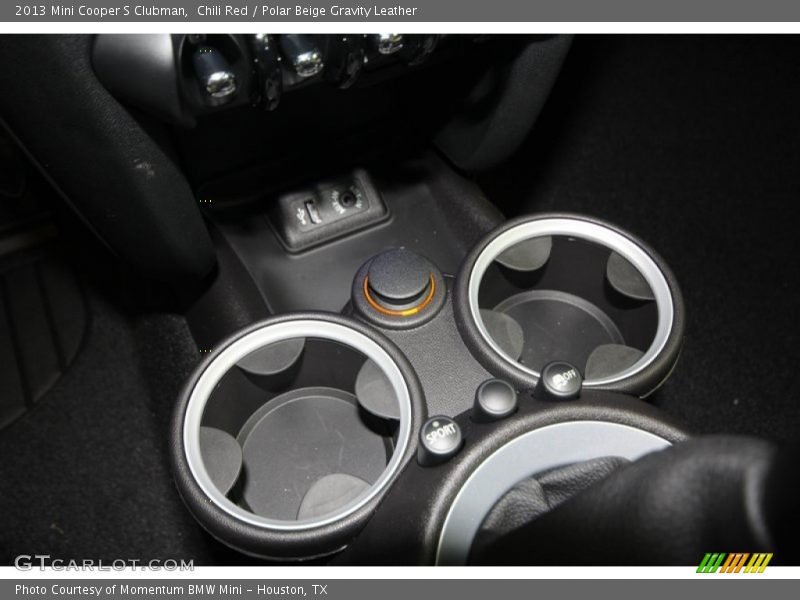 Chili Red / Polar Beige Gravity Leather 2013 Mini Cooper S Clubman