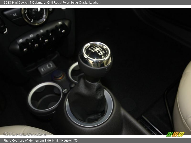 Chili Red / Polar Beige Gravity Leather 2013 Mini Cooper S Clubman