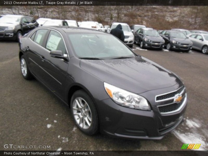 Taupe Gray Metallic / Jet Black 2013 Chevrolet Malibu LT
