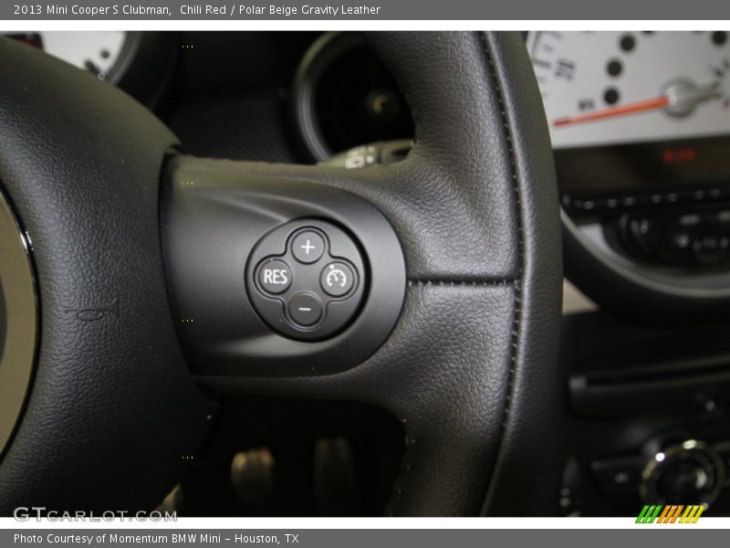 Chili Red / Polar Beige Gravity Leather 2013 Mini Cooper S Clubman