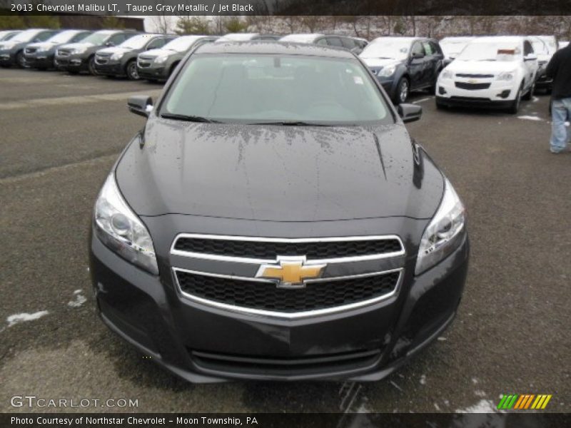 Taupe Gray Metallic / Jet Black 2013 Chevrolet Malibu LT