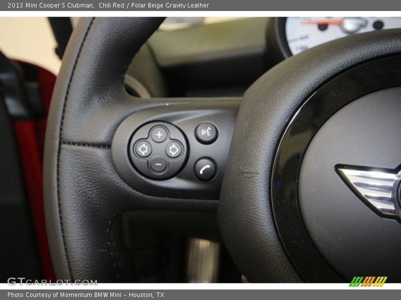 Chili Red / Polar Beige Gravity Leather 2013 Mini Cooper S Clubman