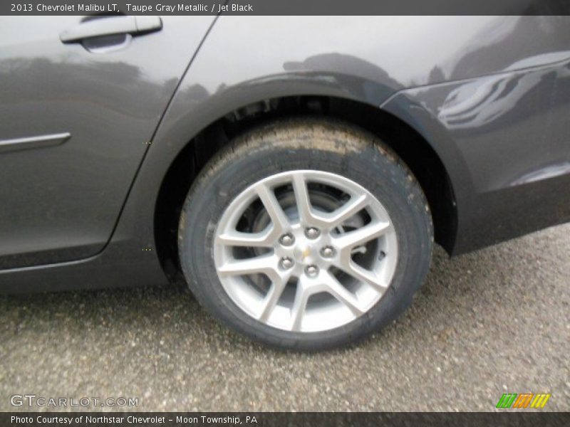 Taupe Gray Metallic / Jet Black 2013 Chevrolet Malibu LT