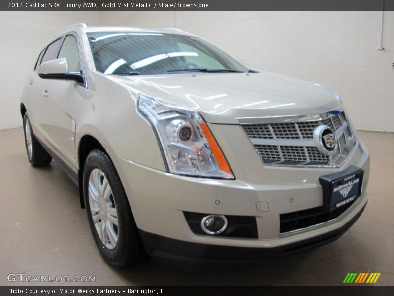 Gold Mist Metallic / Shale/Brownstone 2012 Cadillac SRX Luxury AWD