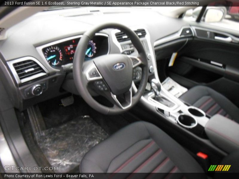 SE Appearance Package Charcoal Black/Red Stitching Interior - 2013 Fusion SE 1.6 EcoBoost 