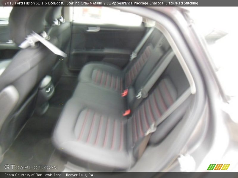 Sterling Gray Metallic / SE Appearance Package Charcoal Black/Red Stitching 2013 Ford Fusion SE 1.6 EcoBoost