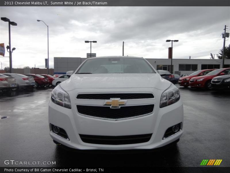 Summit White / Jet Black/Titanium 2013 Chevrolet Malibu LT
