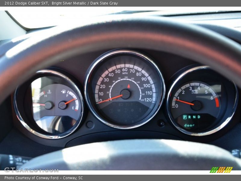Bright Silver Metallic / Dark Slate Gray 2012 Dodge Caliber SXT