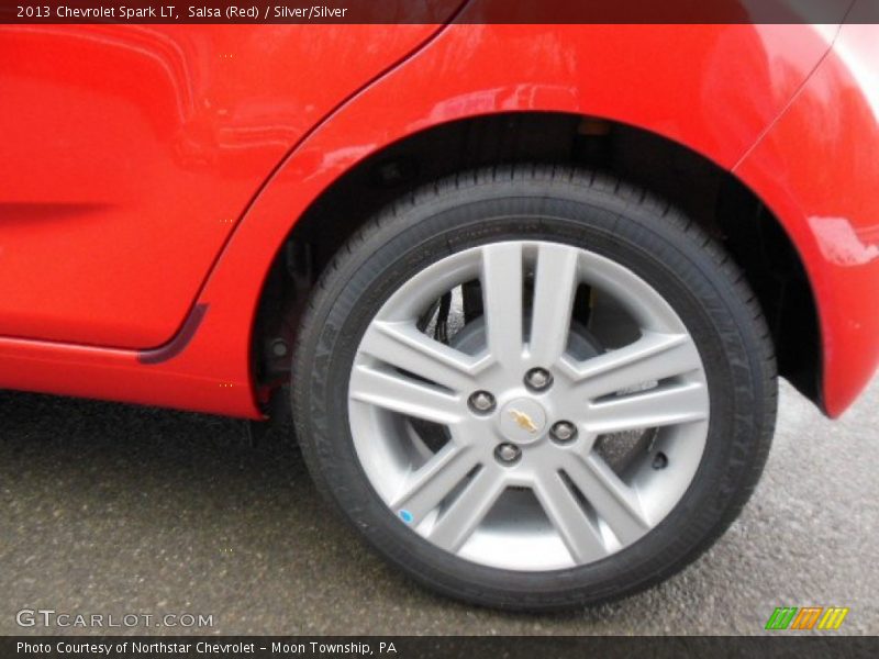 Salsa (Red) / Silver/Silver 2013 Chevrolet Spark LT