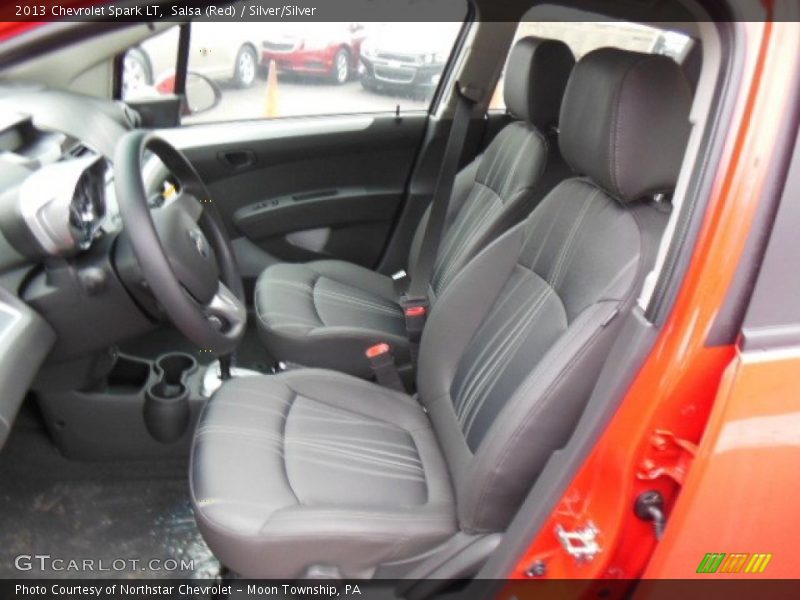 Salsa (Red) / Silver/Silver 2013 Chevrolet Spark LT