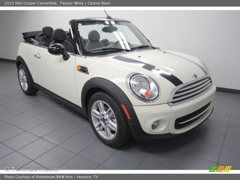 Pepper White / Carbon Black 2013 Mini Cooper Convertible