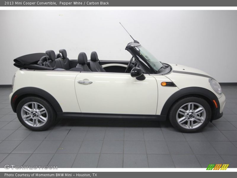 Pepper White / Carbon Black 2013 Mini Cooper Convertible