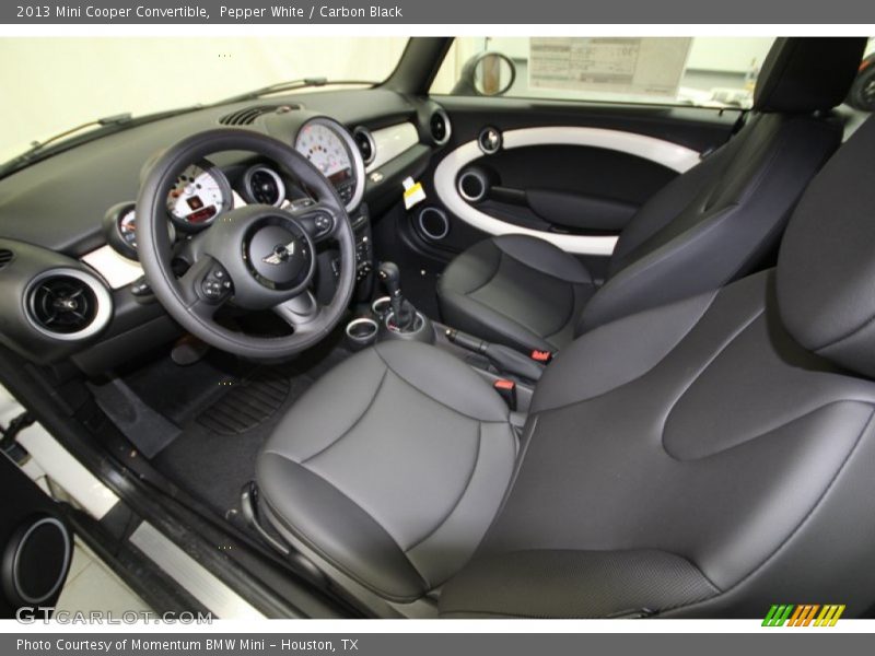 Pepper White / Carbon Black 2013 Mini Cooper Convertible