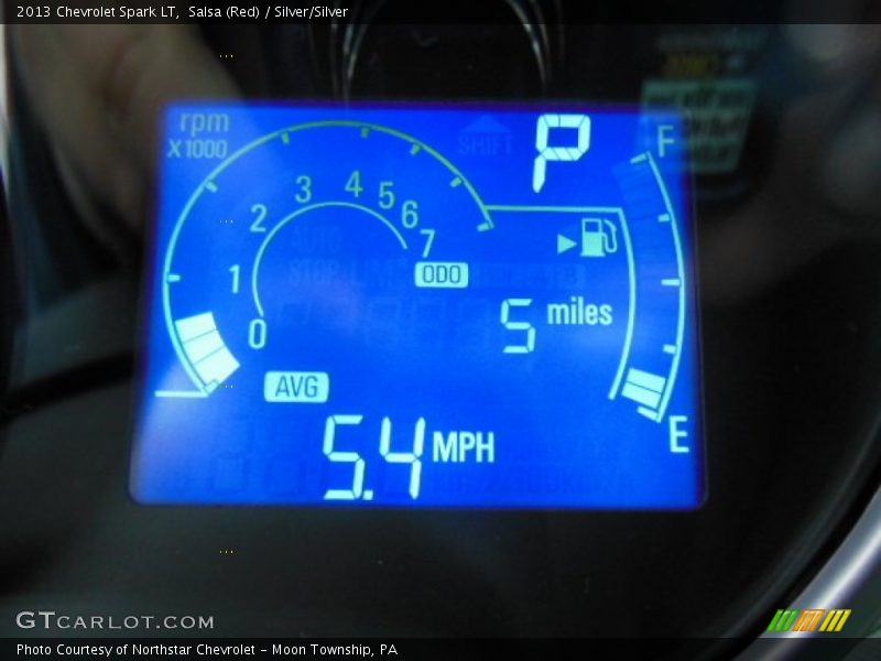 Salsa (Red) / Silver/Silver 2013 Chevrolet Spark LT