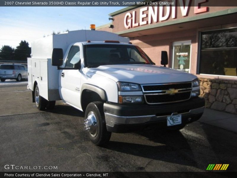 Summit White / Dark Charcoal 2007 Chevrolet Silverado 3500HD Classic Regular Cab Utiity Truck