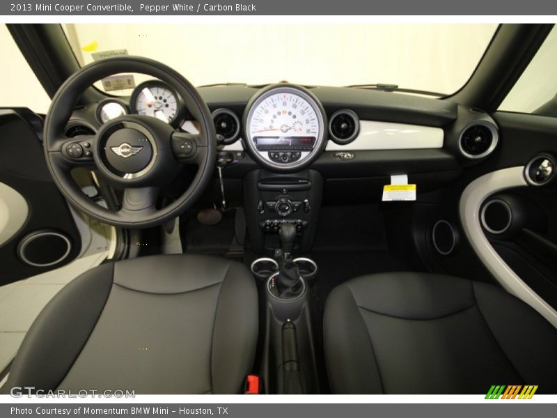 Pepper White / Carbon Black 2013 Mini Cooper Convertible