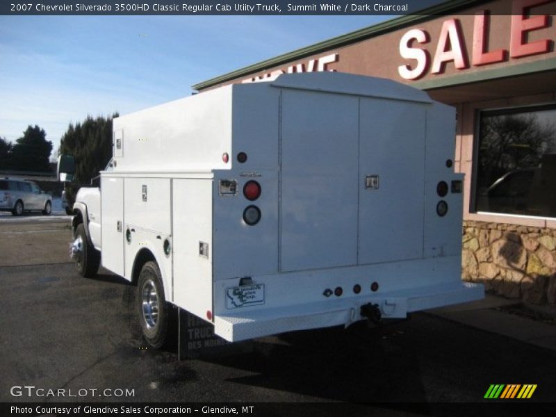 Summit White / Dark Charcoal 2007 Chevrolet Silverado 3500HD Classic Regular Cab Utiity Truck